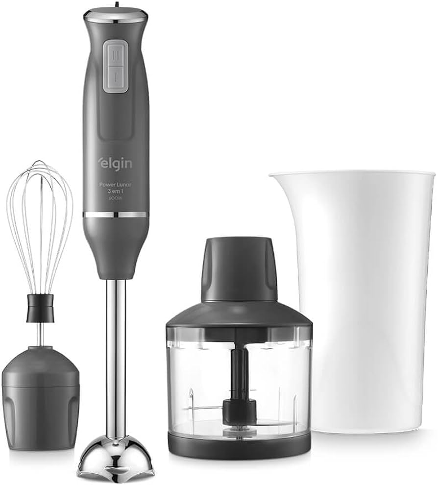 Mixer Elgin Lunar Power Inox 3 em 1 600W 220V