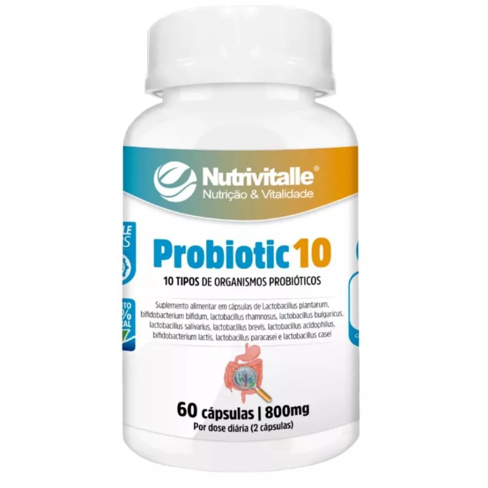 Nutrivitalle Probiotic 10 (2× 60 cápsulas)