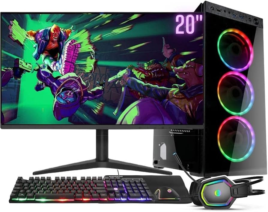 Computador Gamer Completo RGB Intel Core 8 GB