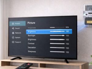 Consumo de energia de televisores por tamanho de tela