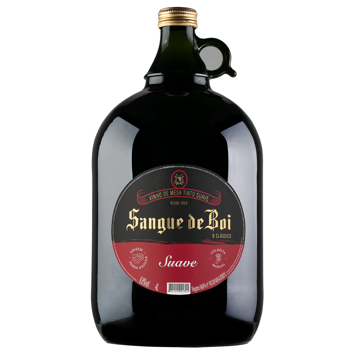 Vinho Sangue de Boi Tinto Suave 4 L