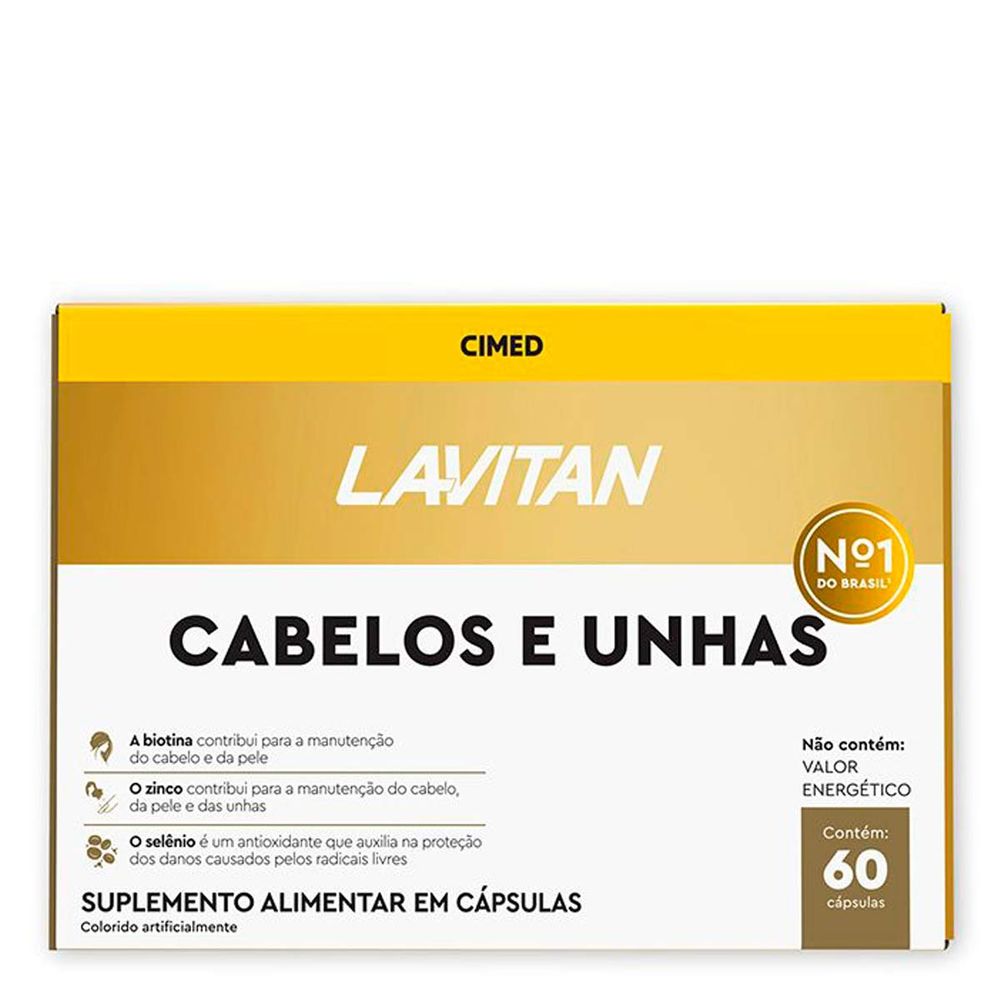 Lavitan Cabelos e Unhas 60 cáps