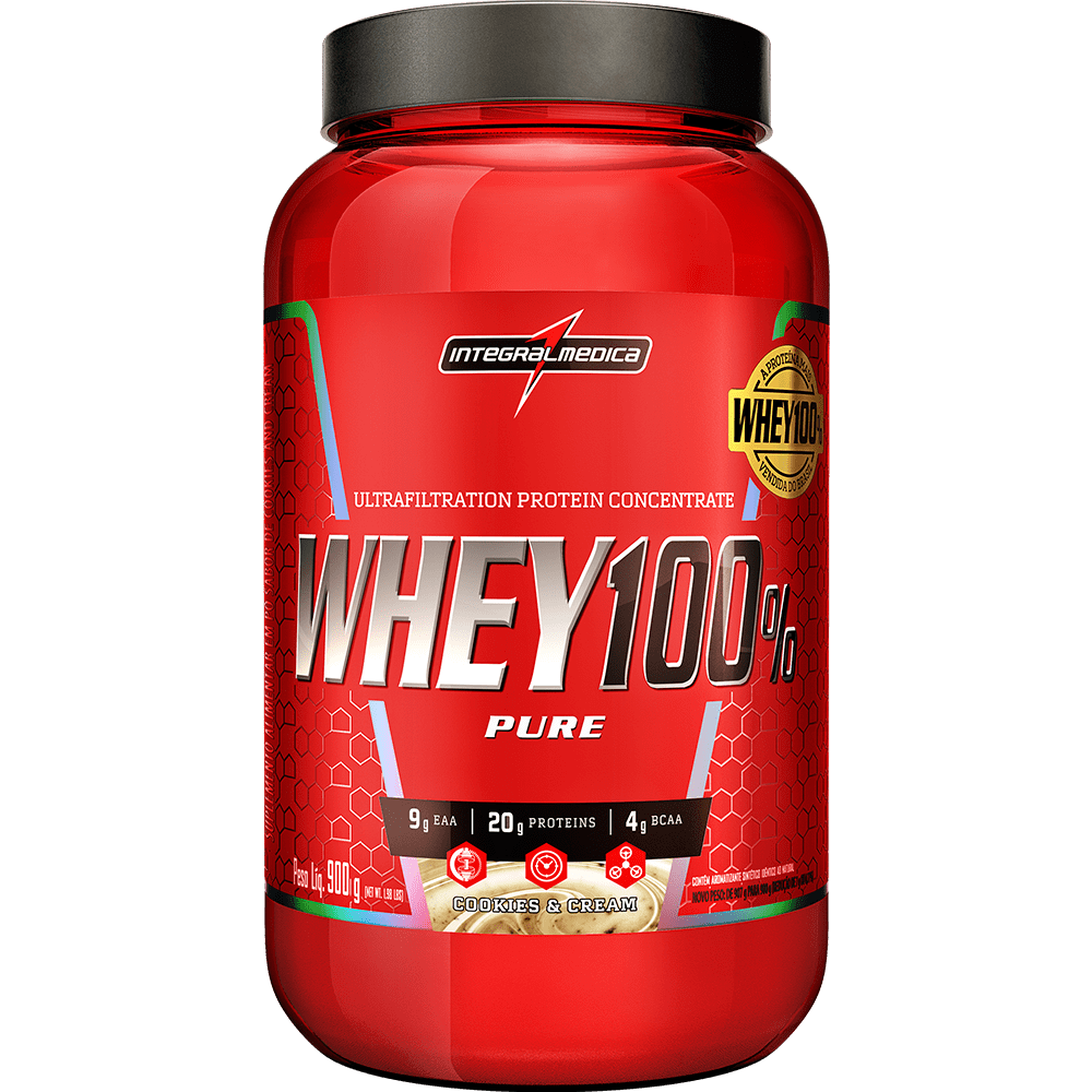 Integralmédica Whey Protein Concentrado Chocolate 100% Pure 900g