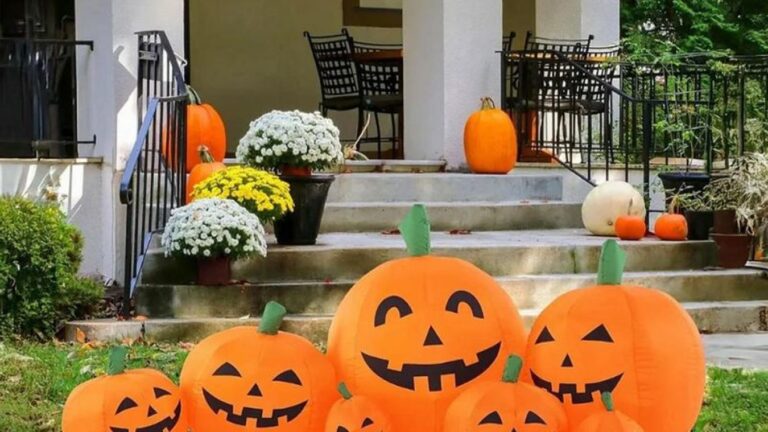 Decoração de Halloween barata: luzes, teias, abóboras e…