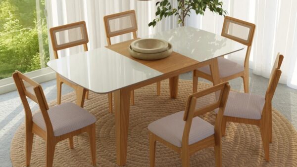 mesa de jantar 6 cadeira
