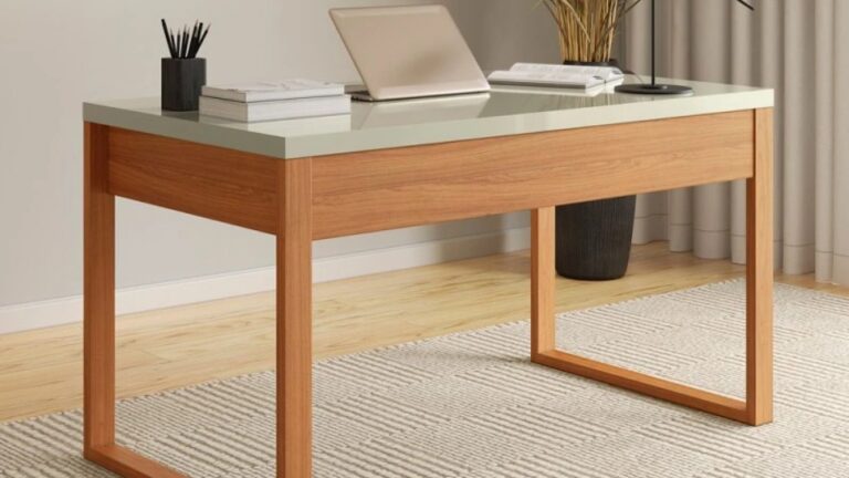 Melhor mesa para escritório 2026: escrivaninha reta, em L e…