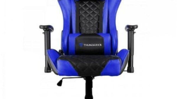 ThunderX3 Cadeira Gamer Profissional TGC12 Preta/Azul